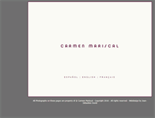 Tablet Screenshot of carmenmariscal.com